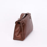 Hermès Kelly Pochette Chocolat Evergrain 2005 RHW