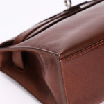 Hermès Kelly Pochette Chocolat Evergrain 2005 RHW
