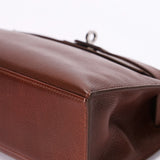 Hermès Kelly Pochette Chocolat Evergrain 2005 RHW