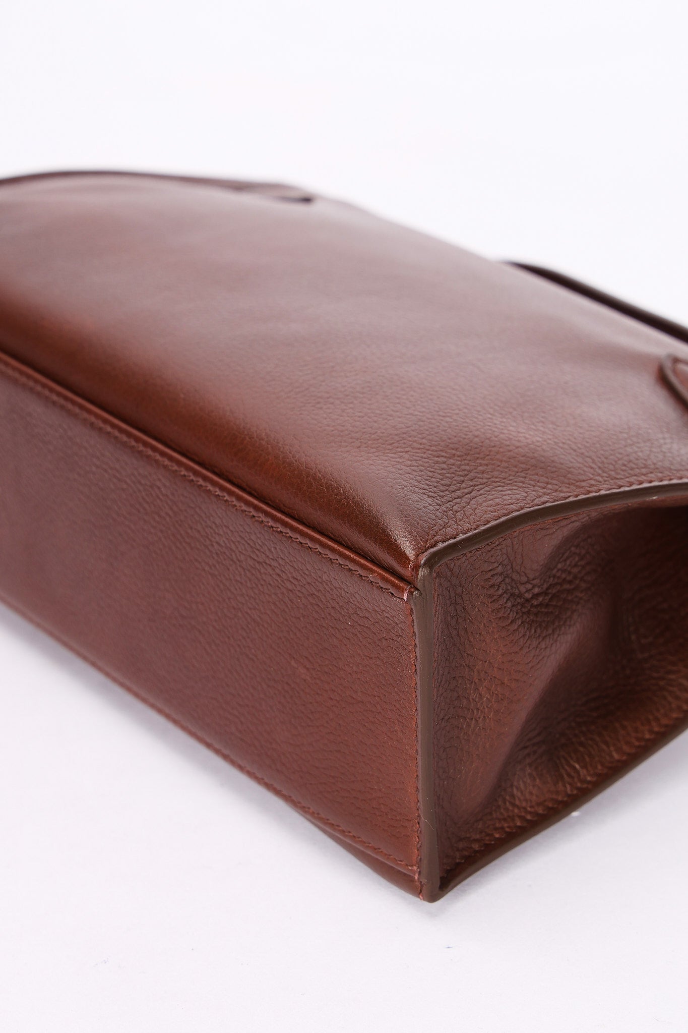 Hermès Kelly Pochette Chocolat Evergrain 2005 RHW