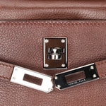 Hermès Kelly Pochette Chocolat Evergrain 2005 RHW