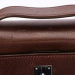 Hermès Kelly Pochette Chocolat Evergrain 2005 RHW