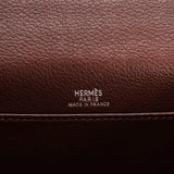 Hermès Kelly Pochette Chocolat Evergrain 2005 RHW