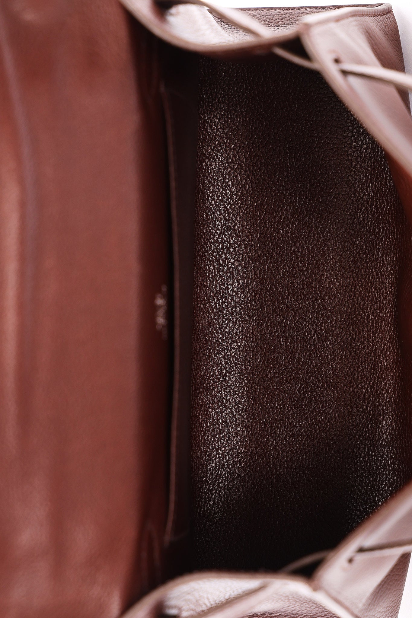 Hermès Kelly Pochette Chocolat Evergrain 2005 RHW