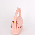 Chanel Double Sided Medium Classic Flap Shoulder Bag Pink Lambskin 24K GP