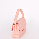 Chanel Double Sided Medium Classic Flap Shoulder Bag Pink Lambskin 24K GP