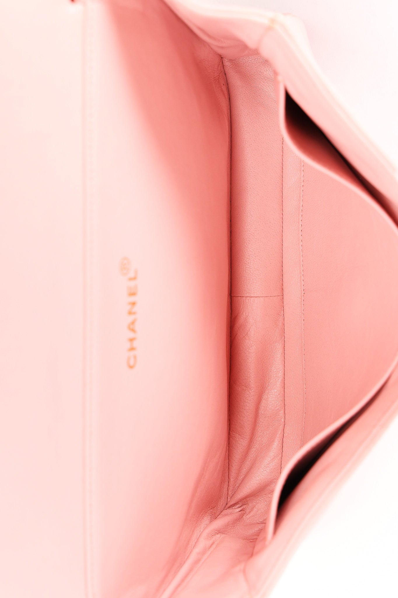 Chanel Double Sided Medium Classic Flap Shoulder Bag Pink Lambskin 24K GP