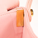 Chanel Double Sided Medium Classic Flap Shoulder Bag Pink Lambskin 24K GP
