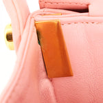 Chanel Double Sided Medium Classic Flap Shoulder Bag Pink Lambskin 24K GP