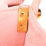 Chanel Double Sided Medium Classic Flap Shoulder Bag Pink Lambskin 24K GP
