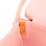 Chanel Double Sided Medium Classic Flap Shoulder Bag Pink Lambskin 24K GP