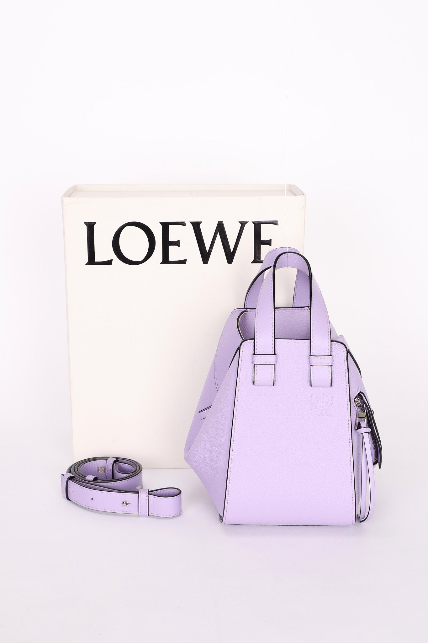 Loewe Small Hammock Shoulder Bag Lilac