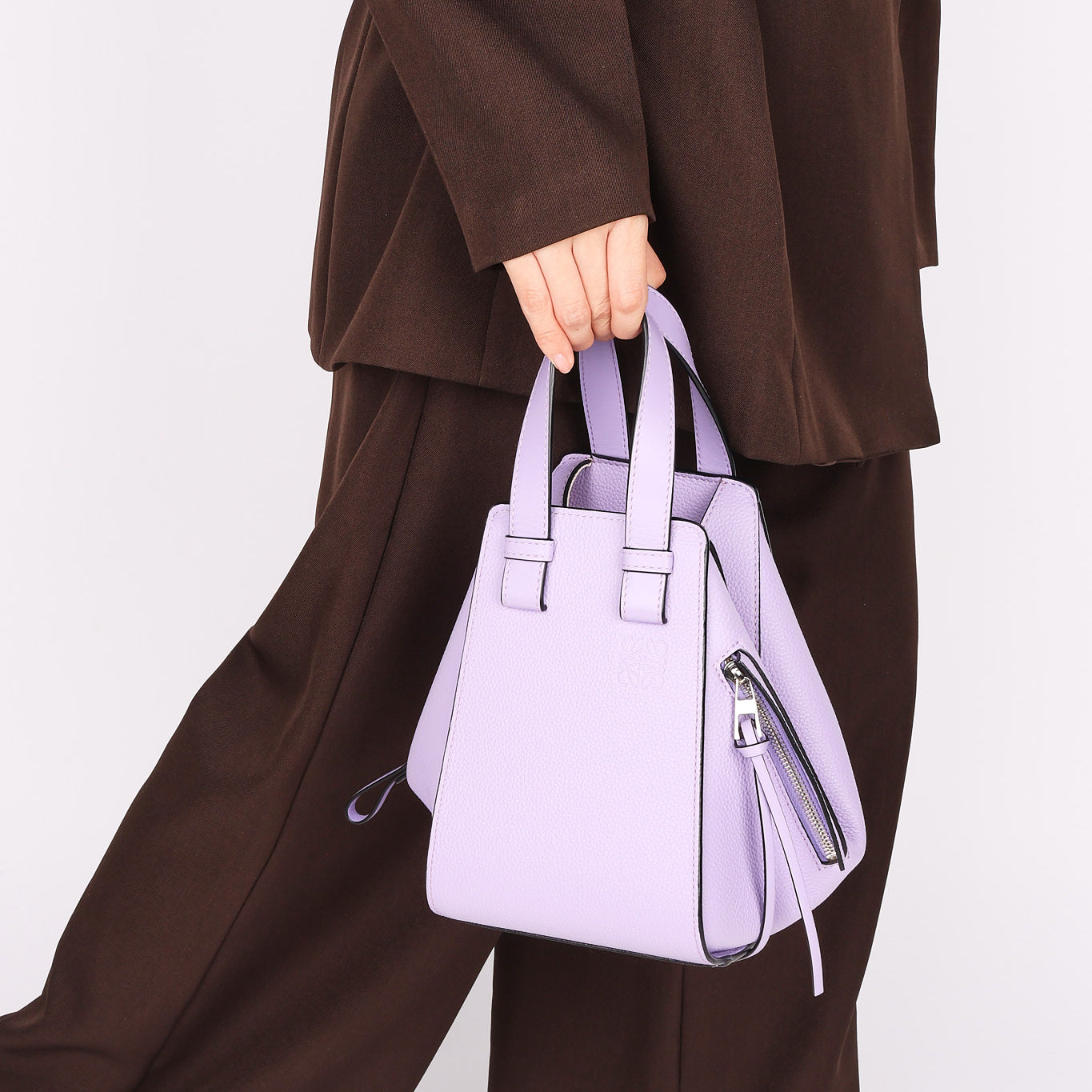 Loewe Small Hammock Shoulder Bag Lilac