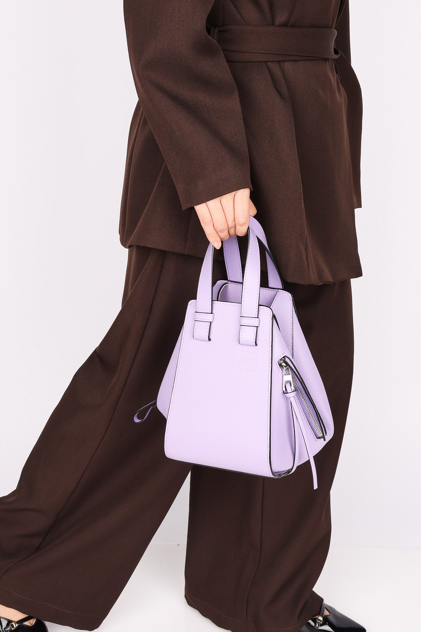 Loewe Small Hammock Shoulder Bag Lilac