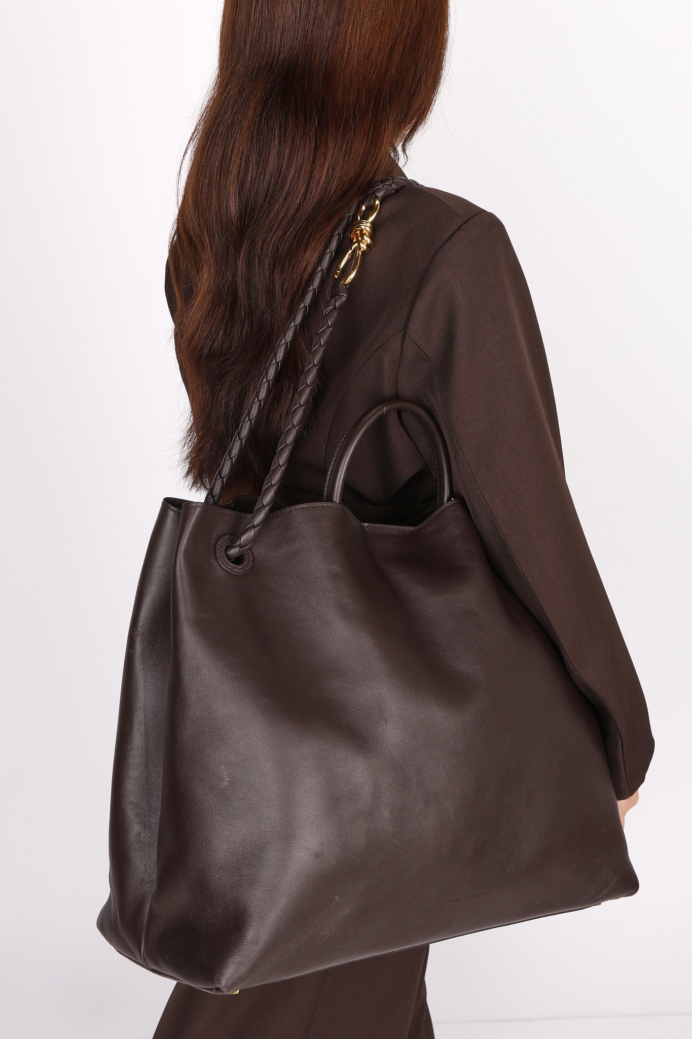 Bottega Veneta Large Andiamo Brown