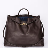 Limited Edition Bottega Veneta Large Silky Andiamo Fondant Lambskin & Denim Intrecciato 2025