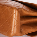 Chanel Jumbo Double Sided Classic Flap Light Brown Lambskin 2001 24K GP