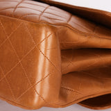 Chanel Jumbo Double Sided Classic Flap Light Brown Lambskin 2001 24K GP
