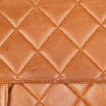 Chanel Jumbo Double Sided Classic Flap Light Brown Lambskin 2001 24K GP
