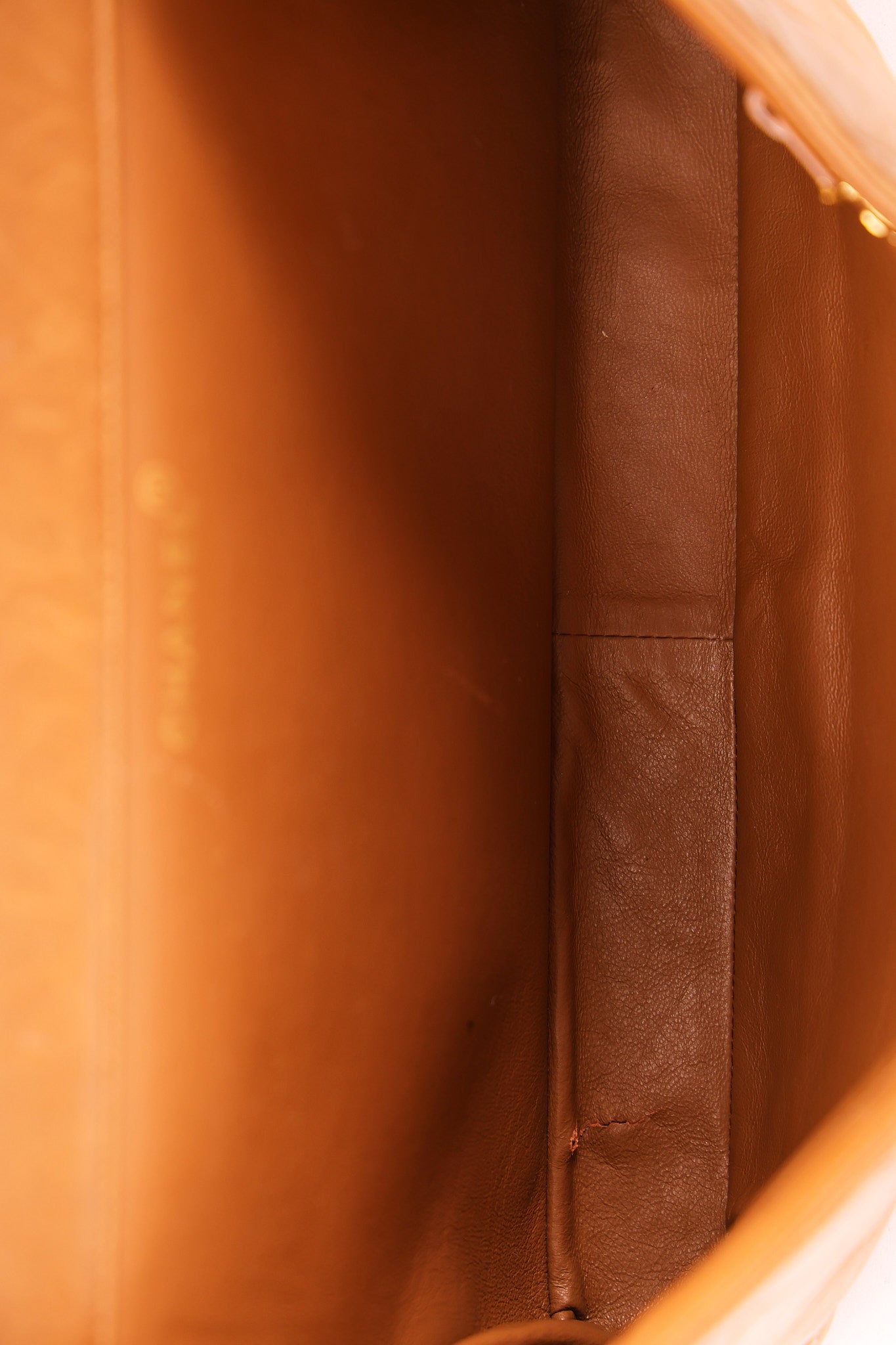Chanel Jumbo Double Sided Classic Flap Light Brown Lambskin 2001 24K GP