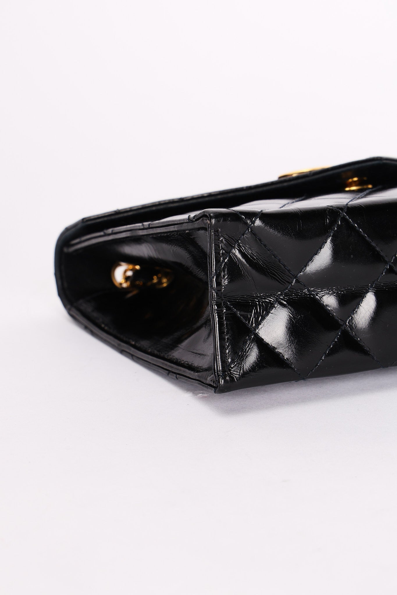 Chanel XL CC Envelope Flap Black Brushed Calfskin 24K GP