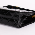 Chanel XL CC Envelope Flap Black Brushed Calfskin 24K GP