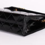 Chanel XL CC Envelope Flap Black Brushed Calfskin 24K GP