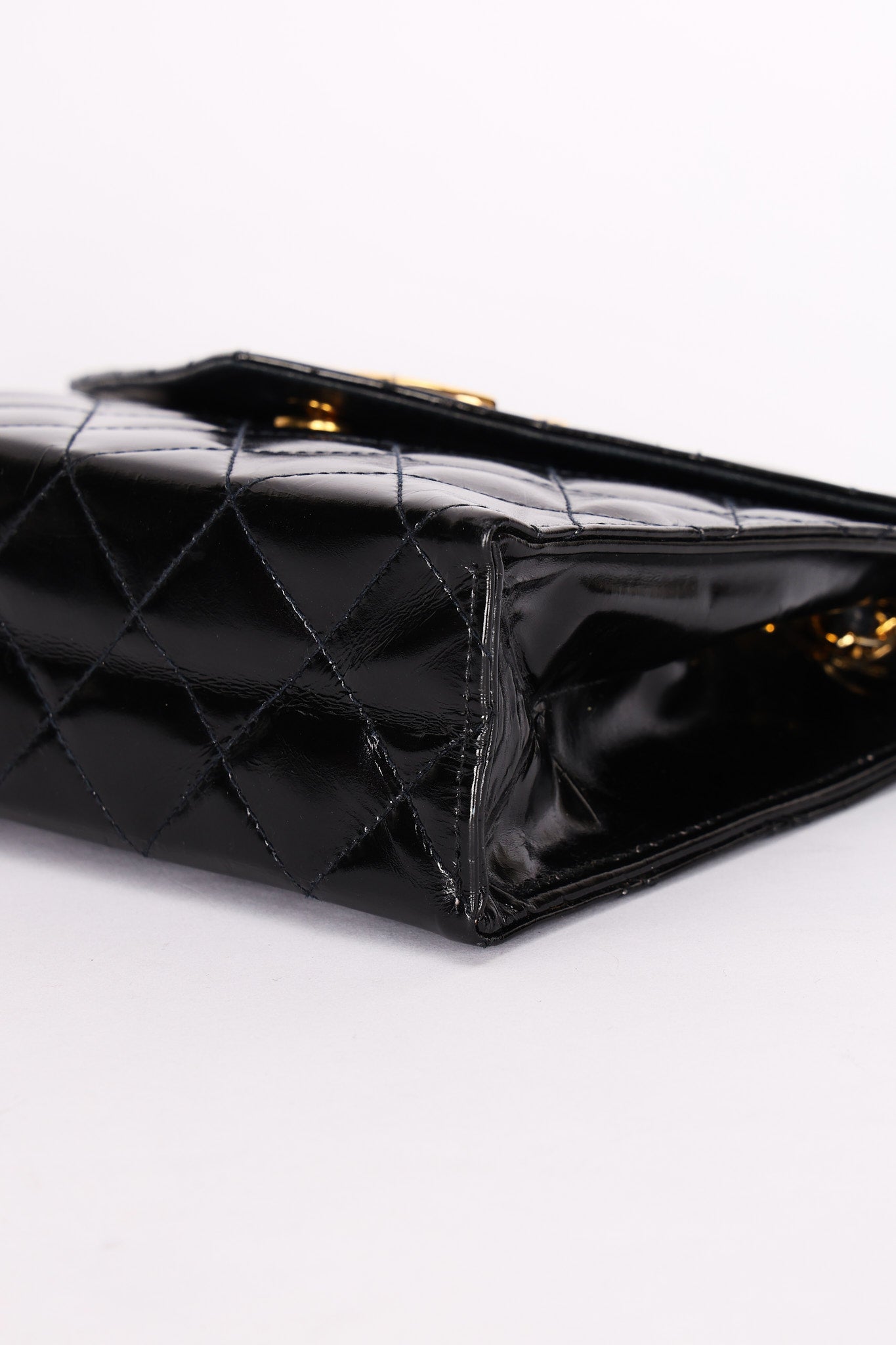 Chanel XL CC Envelope Flap Black Brushed Calfskin 24K GP