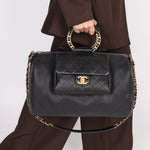 Chanel In The Loop Bowing Bag Black Caviar AGHW