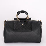 Chanel In The Loop Bowling Bag Black Caviar 2020 AGHW