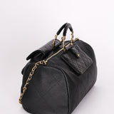 Chanel In The Loop Bowling Bag Black Caviar 2020 AGHW