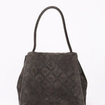 Chanel Kelly Top Handle Grey Suede 24K GP