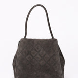 Chanel Kelly Top Handle Grey Suede 24K GP