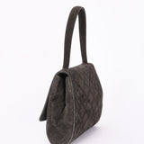 Chanel Kelly Top Handle Grey Suede 24K GP