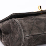 Chanel Kelly Top Handle Grey Suede 24K GP