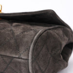 Chanel Kelly Top Handle Grey Suede 24K GP