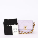 Chanel Mini Framing Chain Flap Lilac Calfskin AGHW