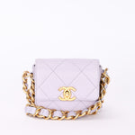 Chanel Mini Framing Chain Flap Lilac Calfskin AGHW