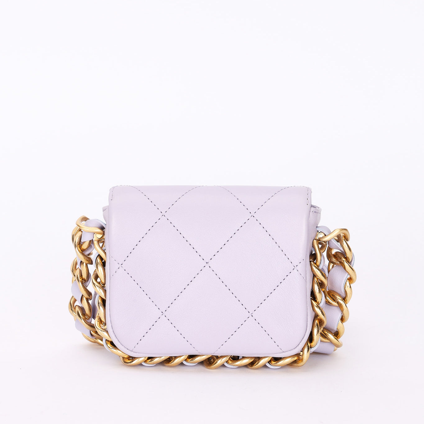 Chanel Mini Framing Chain Flap Lilac Calfskin AGHW