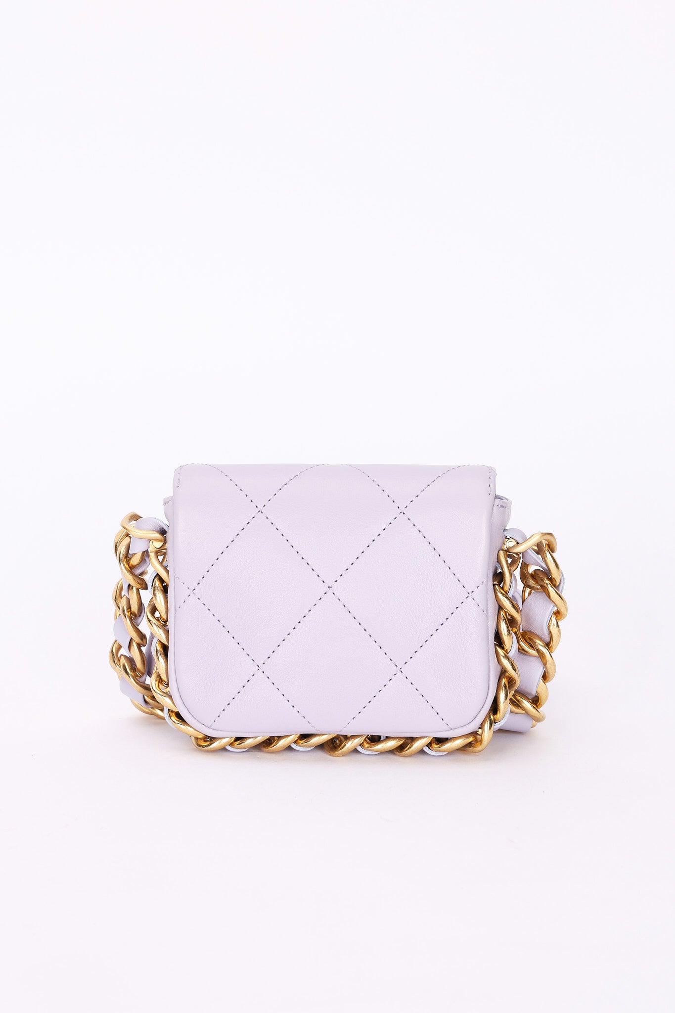 Chanel Mini Framing Chain Flap Lilac Calfskin AGHW