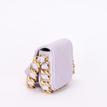 Chanel Mini Framing Chain Flap Lilac Calfskin AGHW