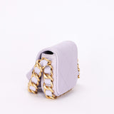 Chanel Mini Framing Chain Flap Lilac Calfskin AGHW