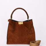 Fendi Medium Peekaboo X-Lite Brown Suede