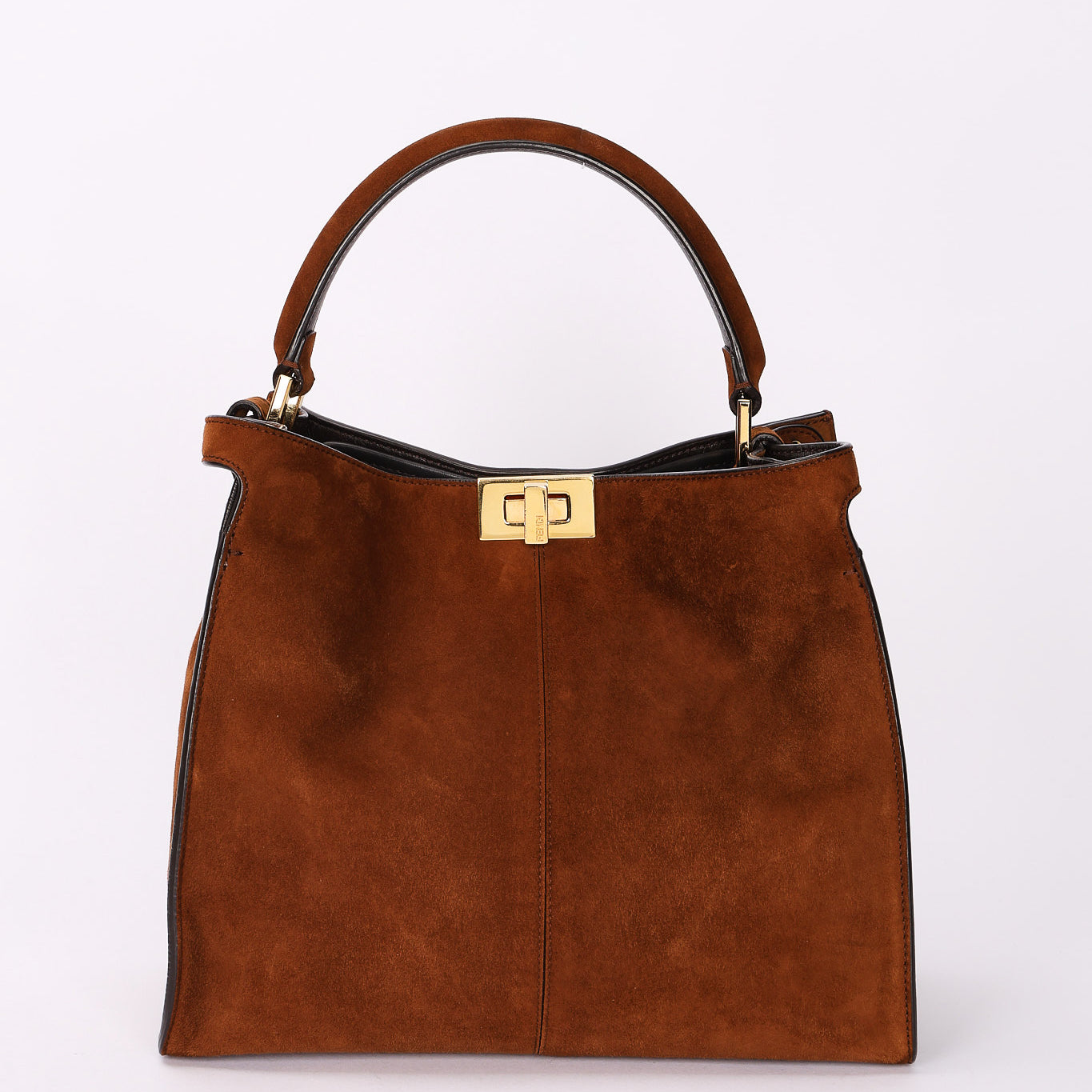 Fendi Medium Peekaboo X-Lite Brown Suede