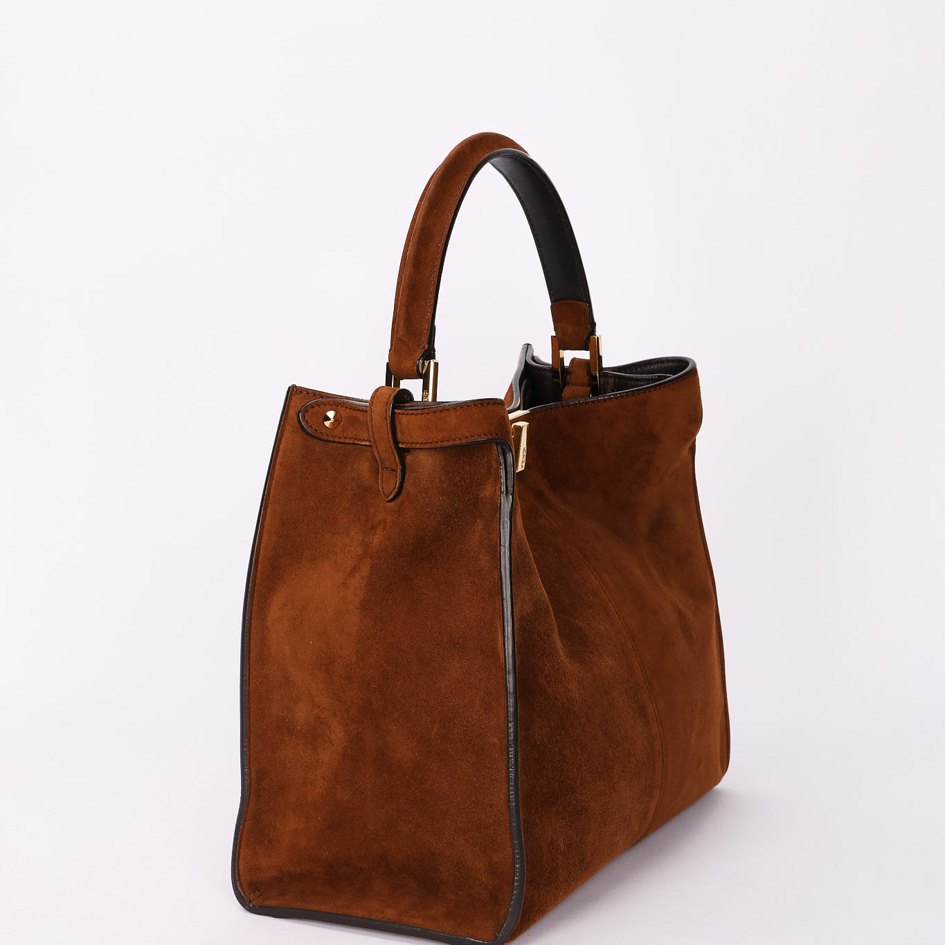 Fendi Medium Peekaboo X-Lite Brown Suede