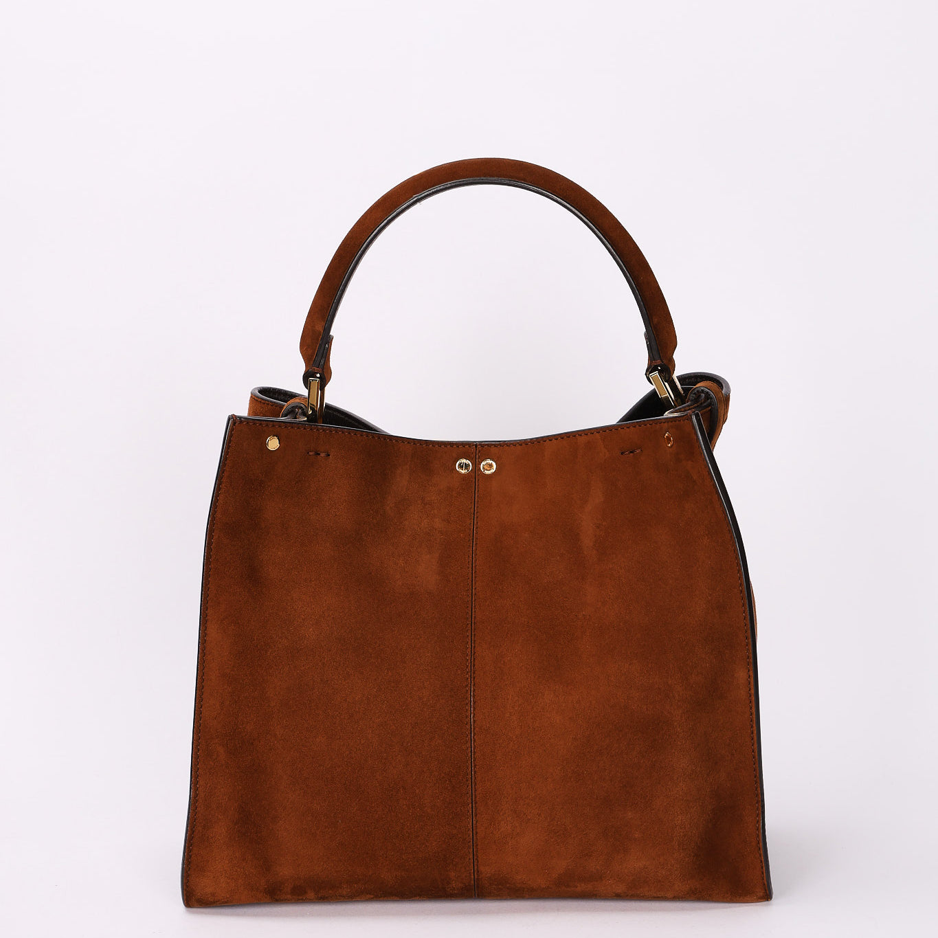 Fendi Medium Peekaboo X-Lite Brown Suede