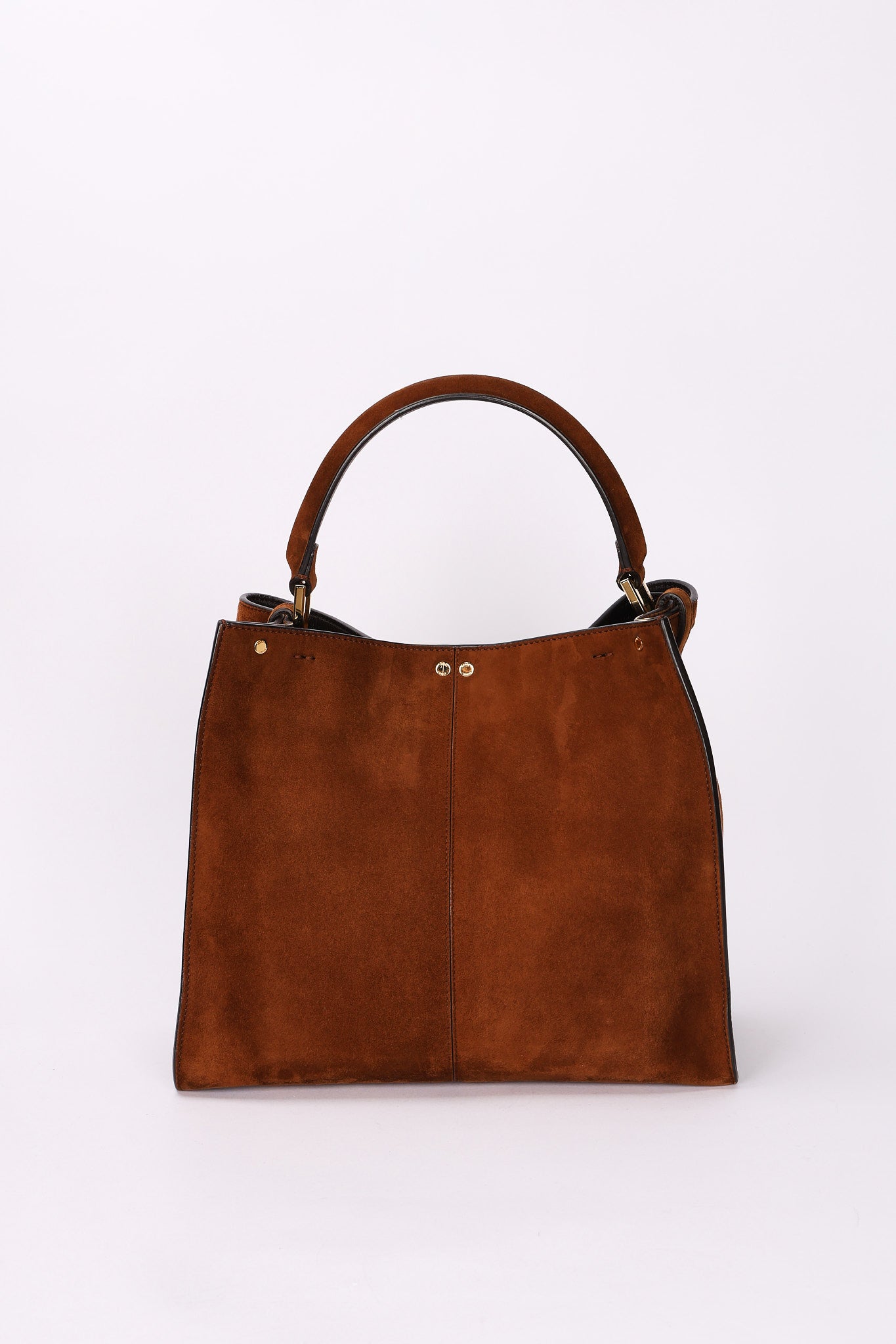 Fendi Medium Peekaboo X-Lite Brown Suede