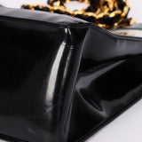 Chanel CC Chunky Chain Tote PVC and Black Patent GHW
