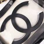 Chanel CC Chunky Chain Tote PVC and Black Patent GHW