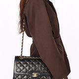 Chanel Single Flap Black Lambskin MMHW
